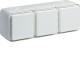 cubyko PC tple hor. 2P+T blanc HAGER WNC123B