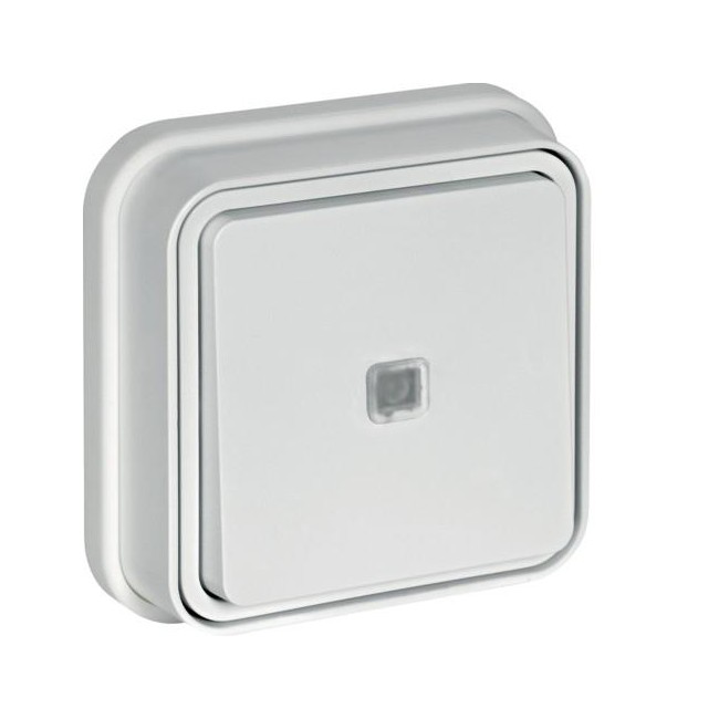 cubyko BP à voy encastré blanc HAGER WNE023B