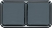 cubyko PC 2H. 2P+T encast gris HAGER WNE122