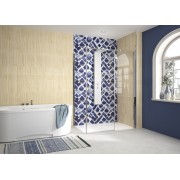 Panneau mural Kinewall Design 3 mm 125x202 faïence boho indigo - KINEDO PM766 