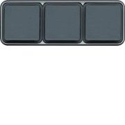 cubyko PC 3H 2P+T encast gris HAGER WNE123