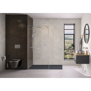 Panneau mural Kinewall Design 3 mm 125x202 faîence pierre - KINEDO PM779 