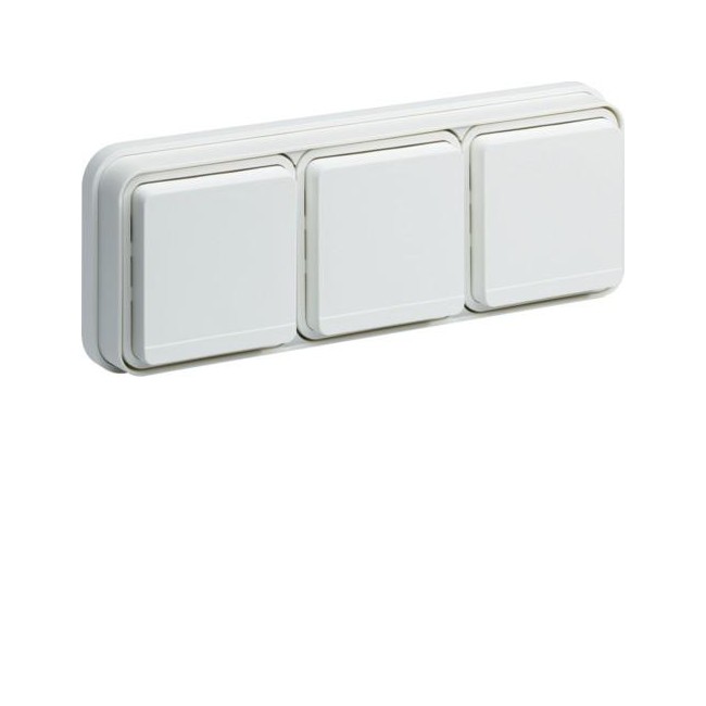 cubyko PC 3H2P+T encast blanc HAGER WNE123B