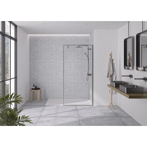 Panneau mural Kinewall Design 3 mm 125x202 faïence 3D blanc - KINEDO PM782 