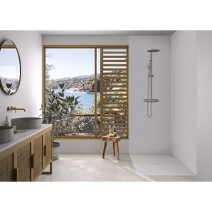 Panneau mural Kinewall Design 3 mm 125x202 faïence tissé blanc - KINEDO PM784 