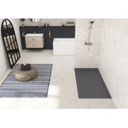 Receveur Kinesurf Nova en Biocryl et Biotec 170X80 Gris anthracite mat PN12 - KINEDO RD1249AM 