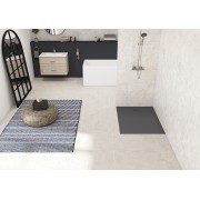 Receveur Kinesurf Nova en Biocryl et Biotec 125X95 Gris anthracite mat PN12 - KINEDO RD1255AM 