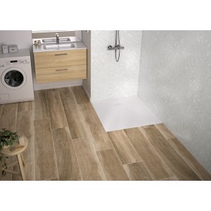 Receveur Kinecity en SMC Extrat plat 2,5cm découpable PN24 Taille 80X80 - KINEDO RD1320 