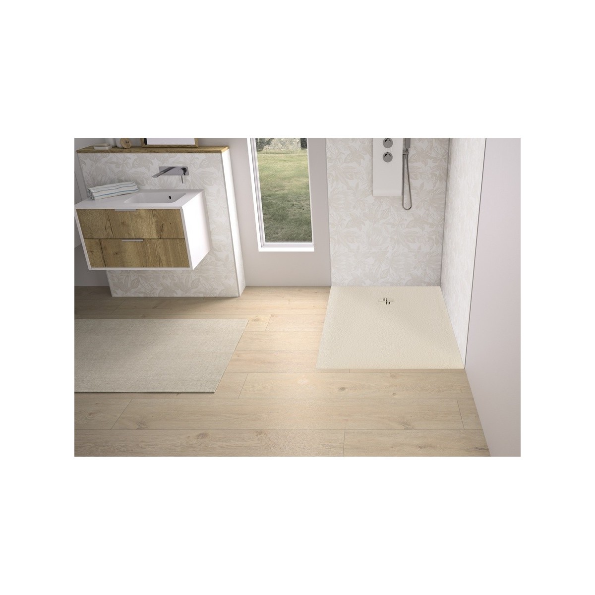 Receveur Kinemoon Evo 140x80 sable - KINEDO RD1629S 