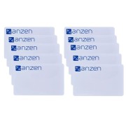 Pack de 10 badges sécurisés OSDP, format carte de crédit, blancs, logotypés - AIPHONE AZCARD10 