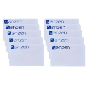 Pack de 10 badges sécurisés OSDP, format carte de crédit, blancs, logotypés - AIPHONE AZCARD10 
