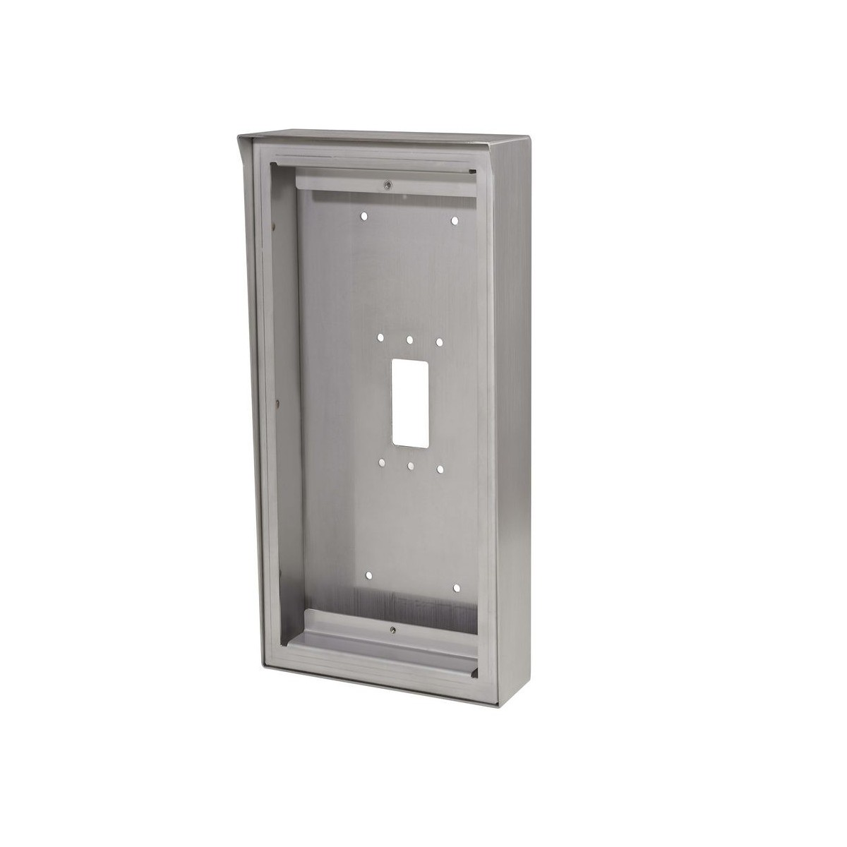 Cadre saillie inox avec visière pour ensemble IXGDM710K + PIXGDM710KV - AIPHONE CSIXG10KV 