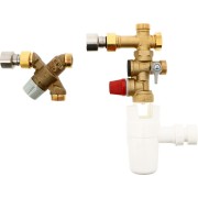 Kit de sécurité pour chauffe-eau thermodynamique : groupe de sécurité NF + mitigeur thermostatique - THERMADOR KMIXH