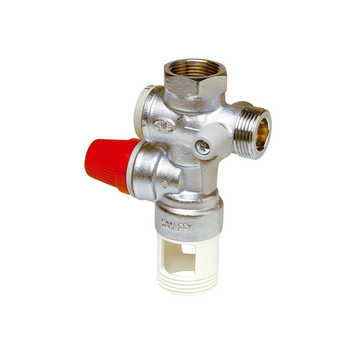 Groupe de sécurité vertical 3/4" NF laiton chromé pour chauffe-eau - THERMADOR GS