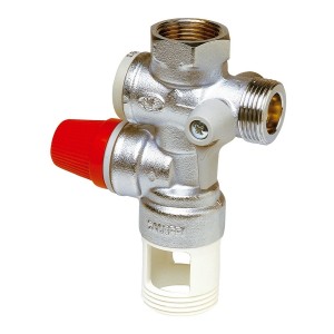 Groupe de sécurité vertical 3/4" NF laiton chromé pour chauffe-eau - THERMADOR GS