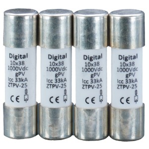 Fusible 10x38 gPV 12A 1000 Vdc - Digital electric 02634 