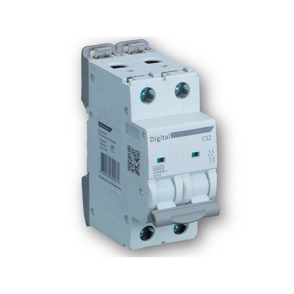 Disjoncteur 2x32A C10 kA - Digital electric 02130 