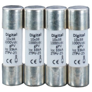 Fusible 10x38 gPV 2A 1000 Vdc - Digital electric 02622 