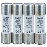Fusible 10x38 gPV 15A 1000 Vdc - Digital electric 02636 