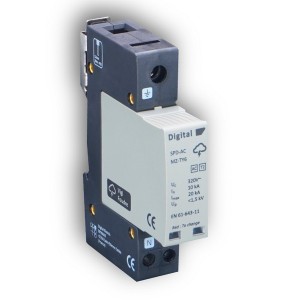 Parafoudre compact Ph+N/Imax 20kA/Type II - Digital electric 08102 