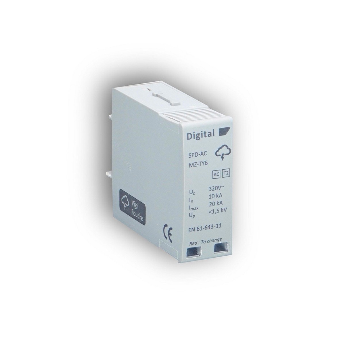 Cartouche compact Ph+N/Imax20kA/Type II - Digital electric 08112 
