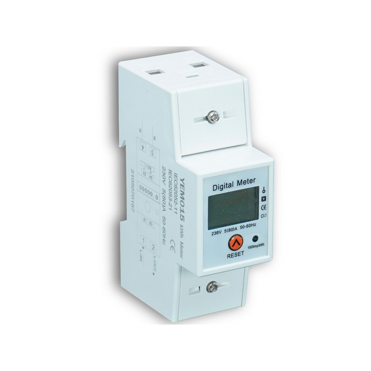 Compteur 220Vac Digital 80A RS485 Modbus - Digital electric 14124 