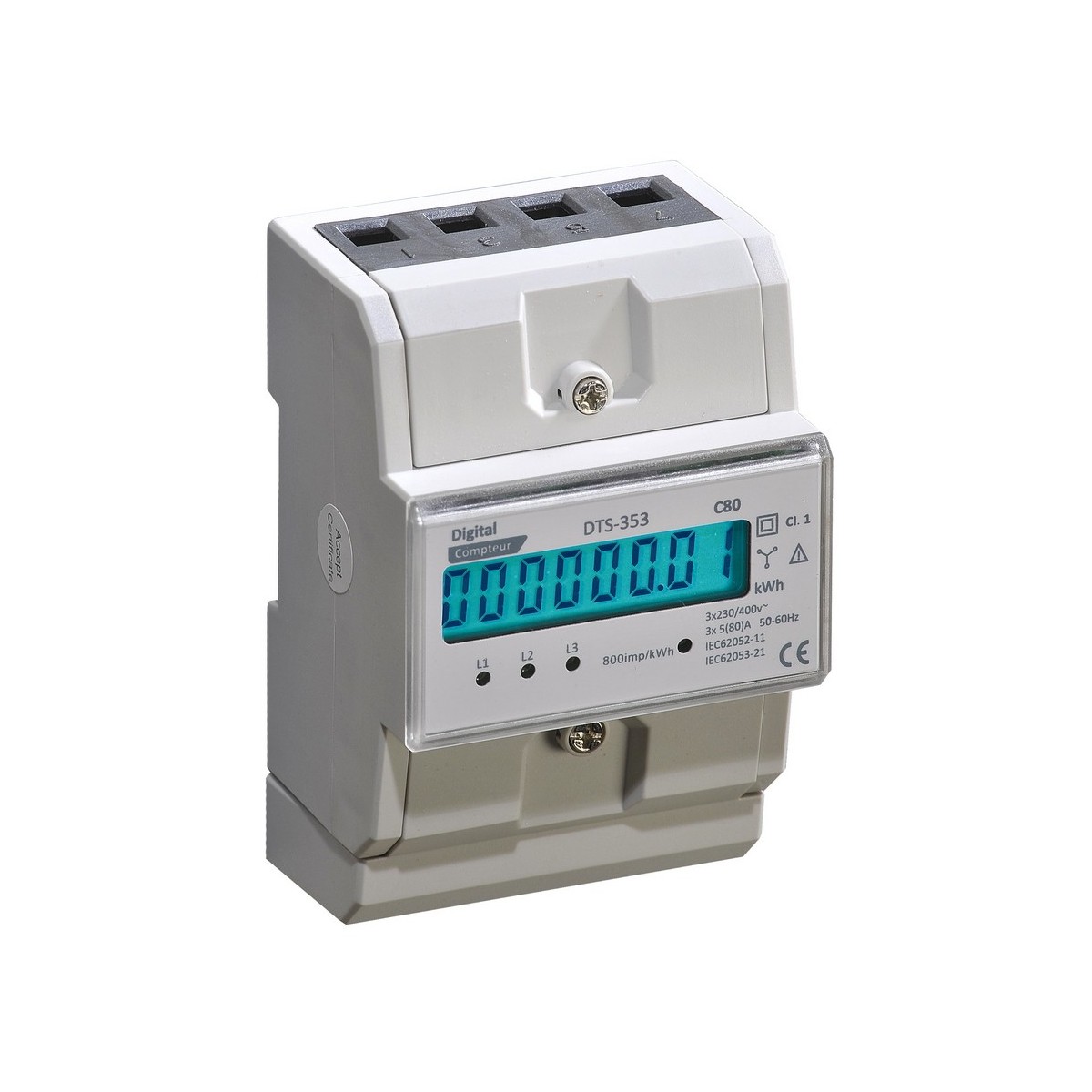 Compteur 400Vac Digital 80A - Digital electric 14162 