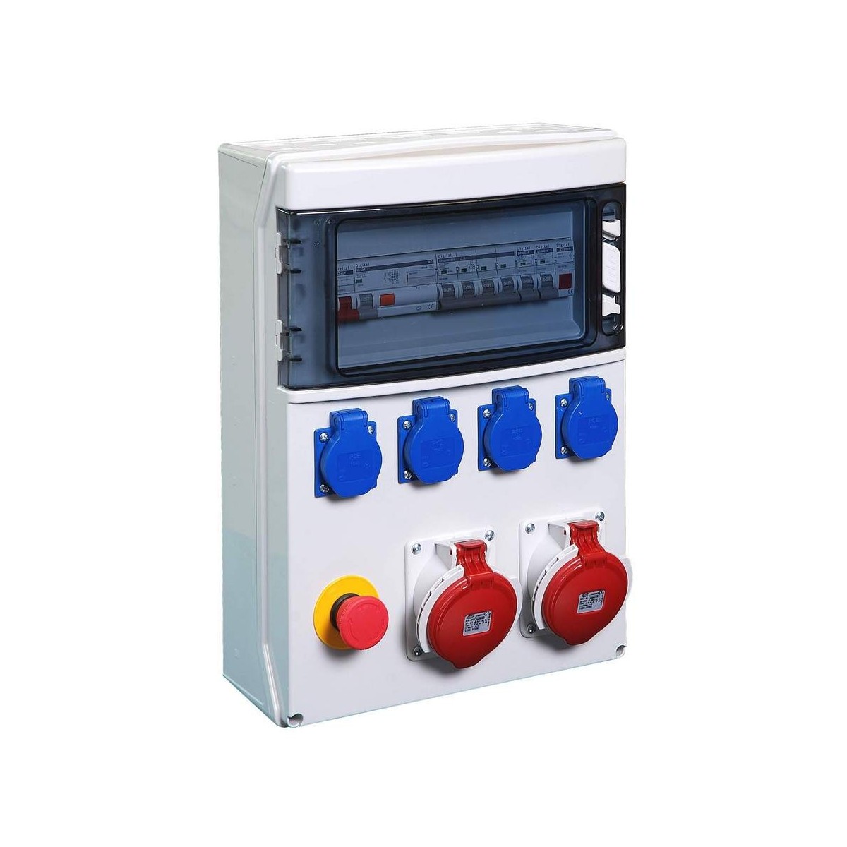 Coffret de distribution 4PC 2P+T/Mixte 16A + AU - Digital electric 31412 