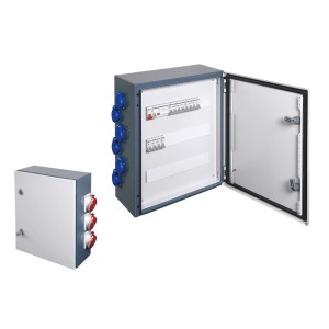 Coffret de distri Metal 6NF/3P+T16+32A/AU - Digital electric 31462 