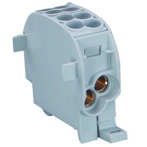 Bloc de Distribution 16mm² 2E/2S Gris - Digital electric 41582 