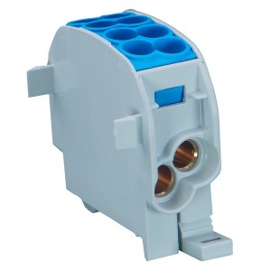 Bloc de Distribution 25mm² 2E/2S Bleu - Digital electric 41586 