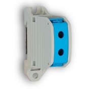 Bloc de distribution 2pts 50mm² Bleu - Digital electric 41712 