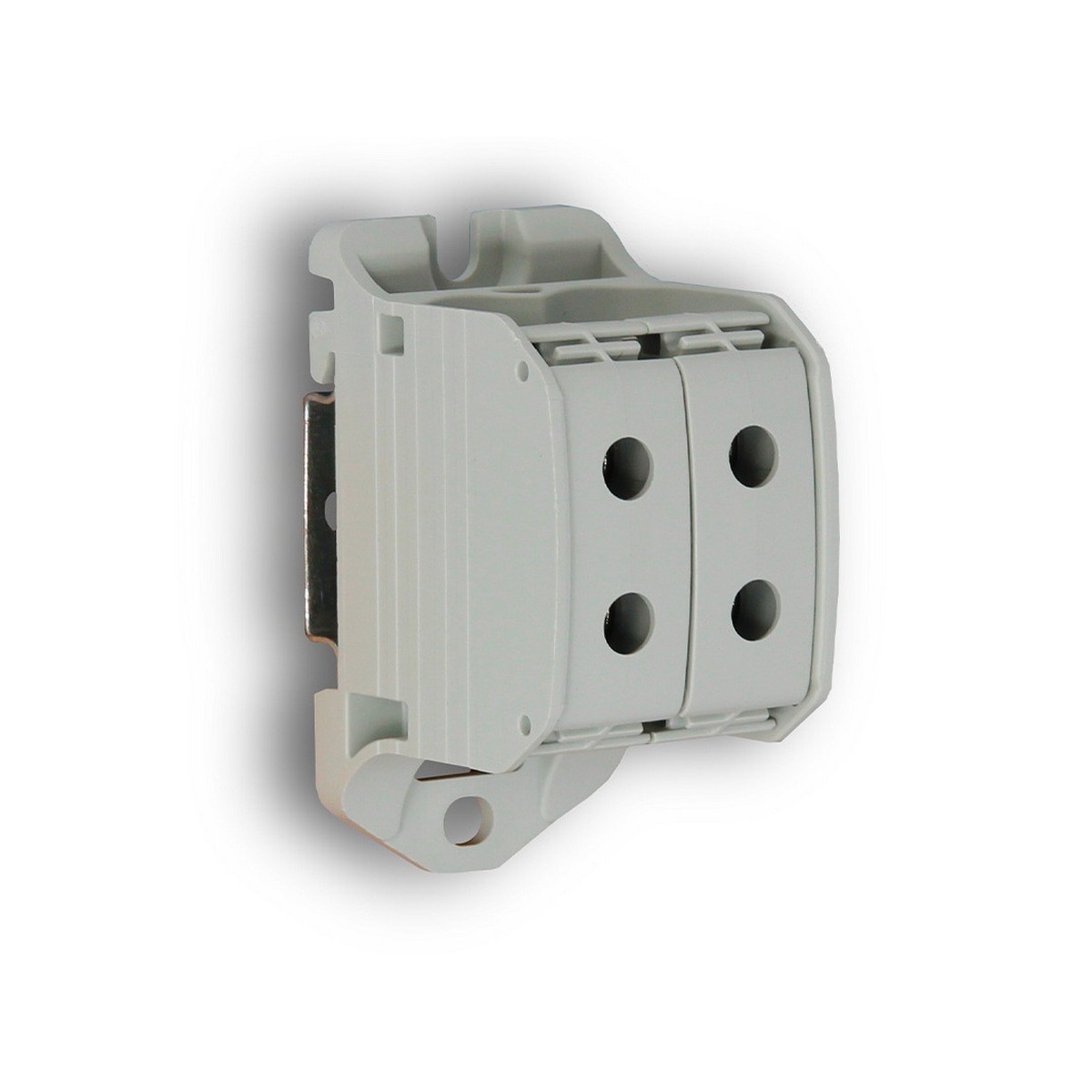 Bloc de distribution 4pts 50mm² Gris - Digital electric 41717 
