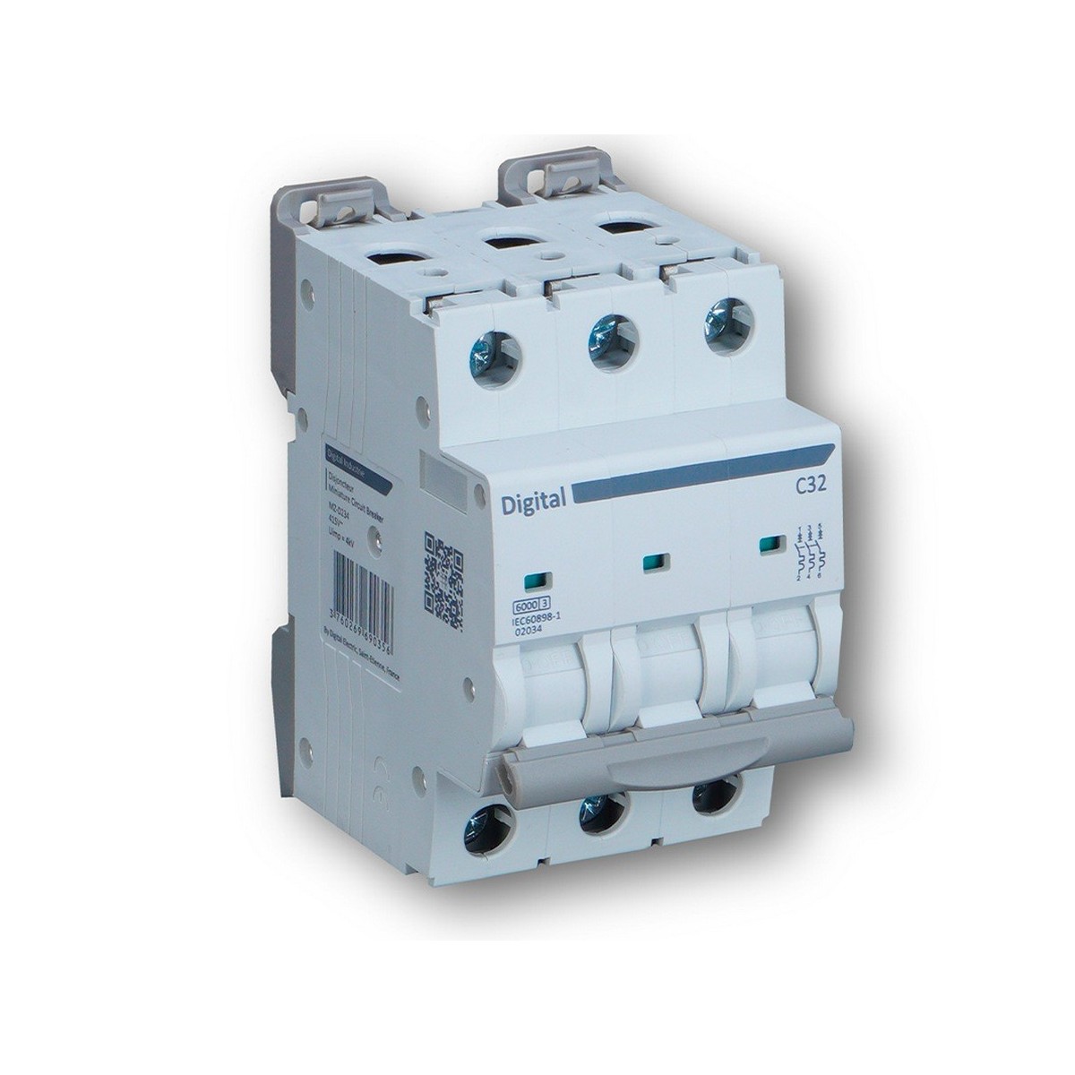 Disjoncteur 3x20 A C6 kA - Digital electric 02030 