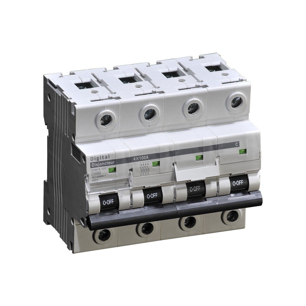 Disjoncteur 4x80A C10 kA - Digital electric 02178 