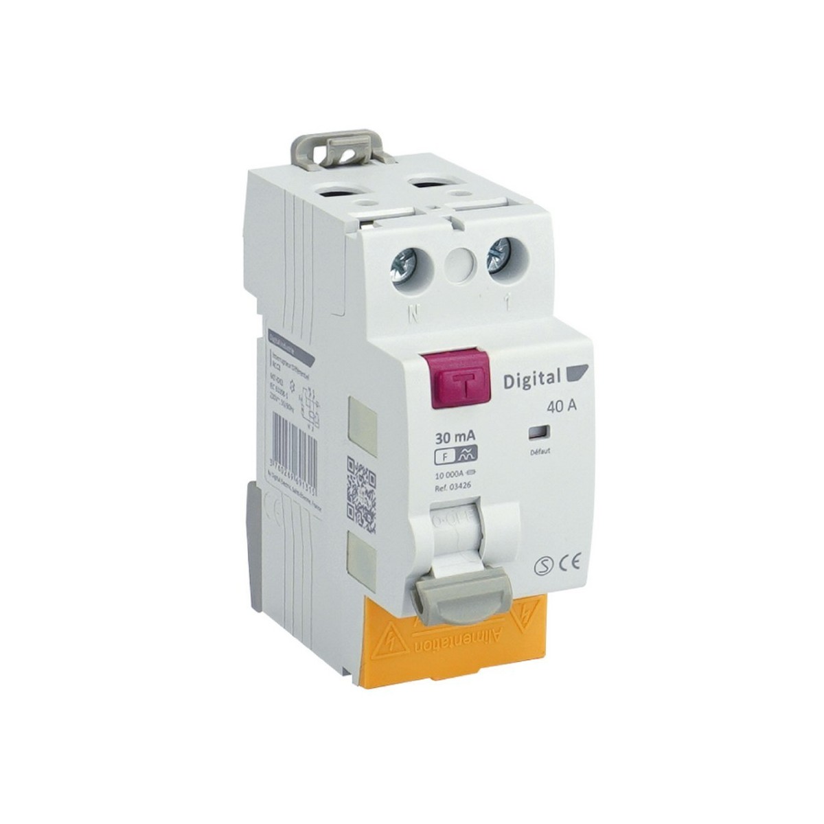 Interrupteur Différentiel 2x25A/30mA Type F - Digital electric 03425 