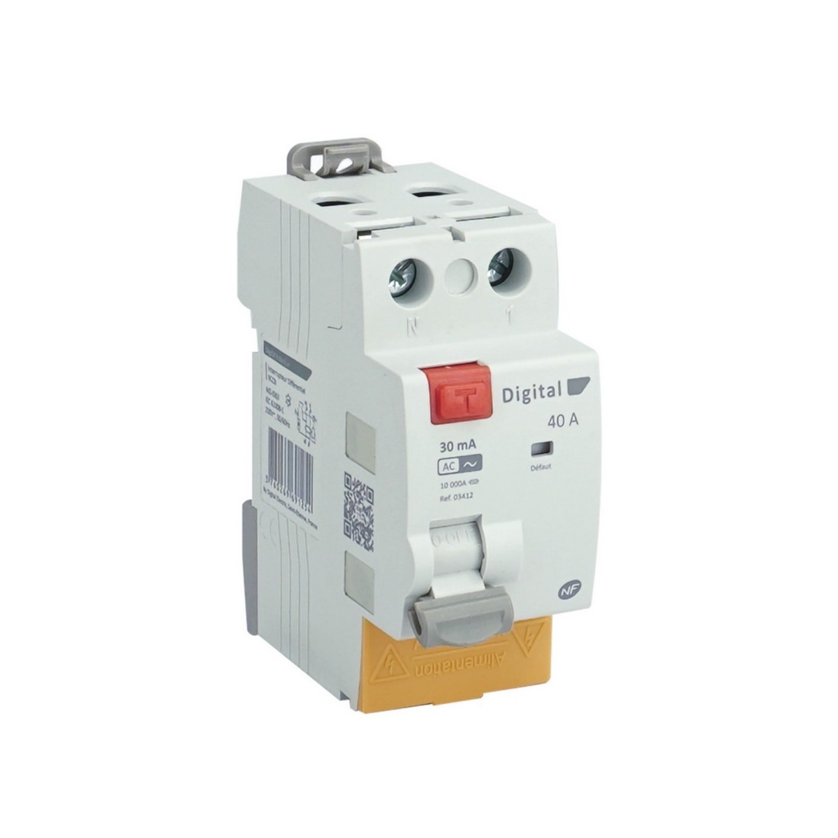 Interrupteur Différentiel 2x40A/300mA Type AC - Digital electric 03452 