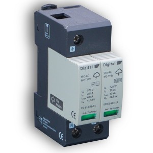 Parafoudre AC 2P/Imax 40kA/Type II - Digital electric 08202 