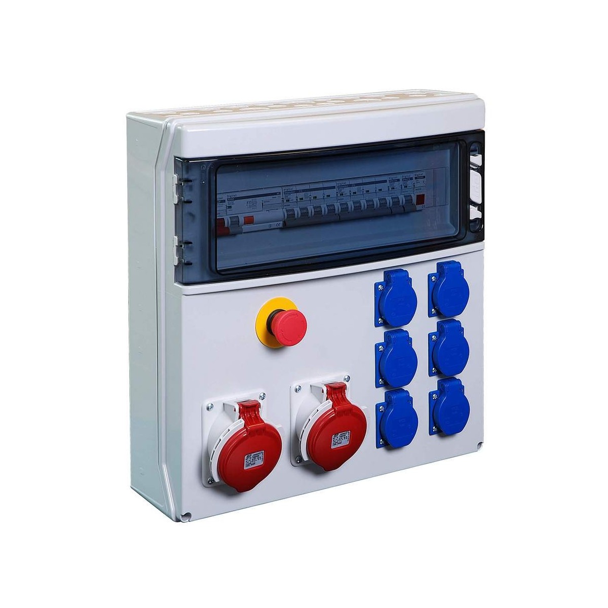 Coffret de distribution 6PC Nf/1PC 3P+T 16A+32A AU - Digital electric 31252 