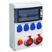 Coffret de distribution 4PC 2P+T/Mixte 16A + AU - Digital electric 31412 