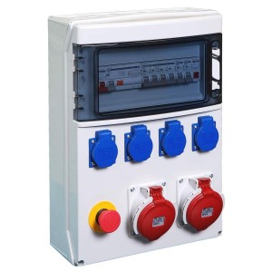 Coffret de distribution 4PC 2P+T/Mixte 32A + AU - Digital electric 31414 
