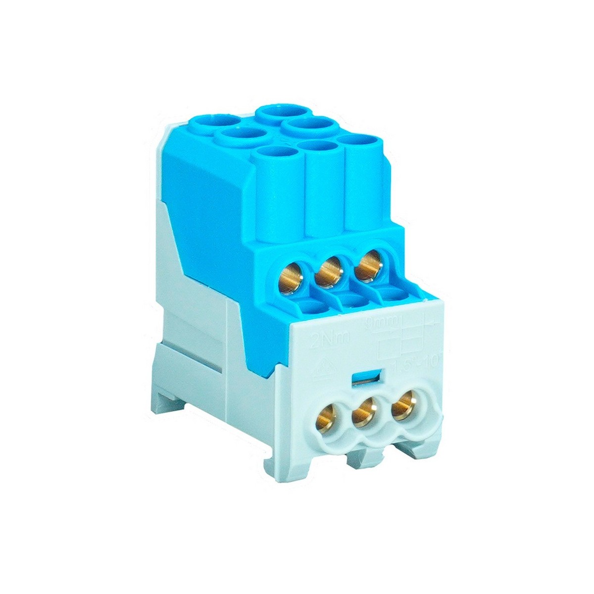 Bloc de Répartition Bleu 200A (1x70²+ 1x35²+6x16²) - Digital electric 41568 