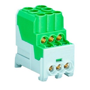 Bloc de Répartition Vert 200A (1x70²+ 1x35²+6x16²) - Digital electric 41570 