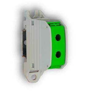 Bloc de distribution 2pts 95mm² Vert - Digital electric 41734 