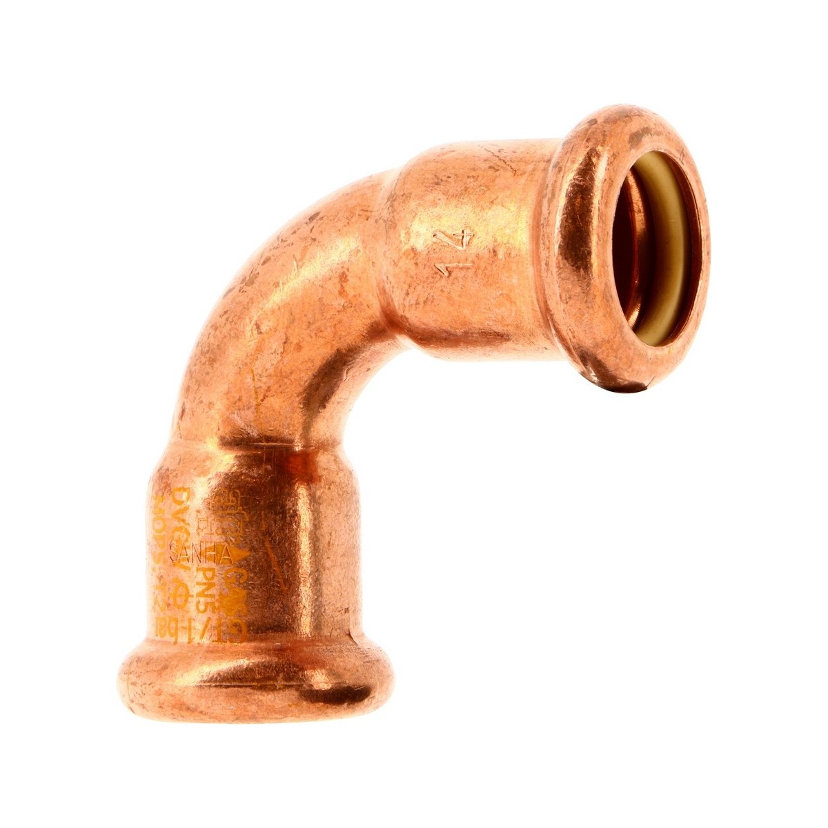 Coude à sertir 90° femelle-femelle 10002A Ø42 pour tube cuivre gaz - THERMADOR 10002A42 