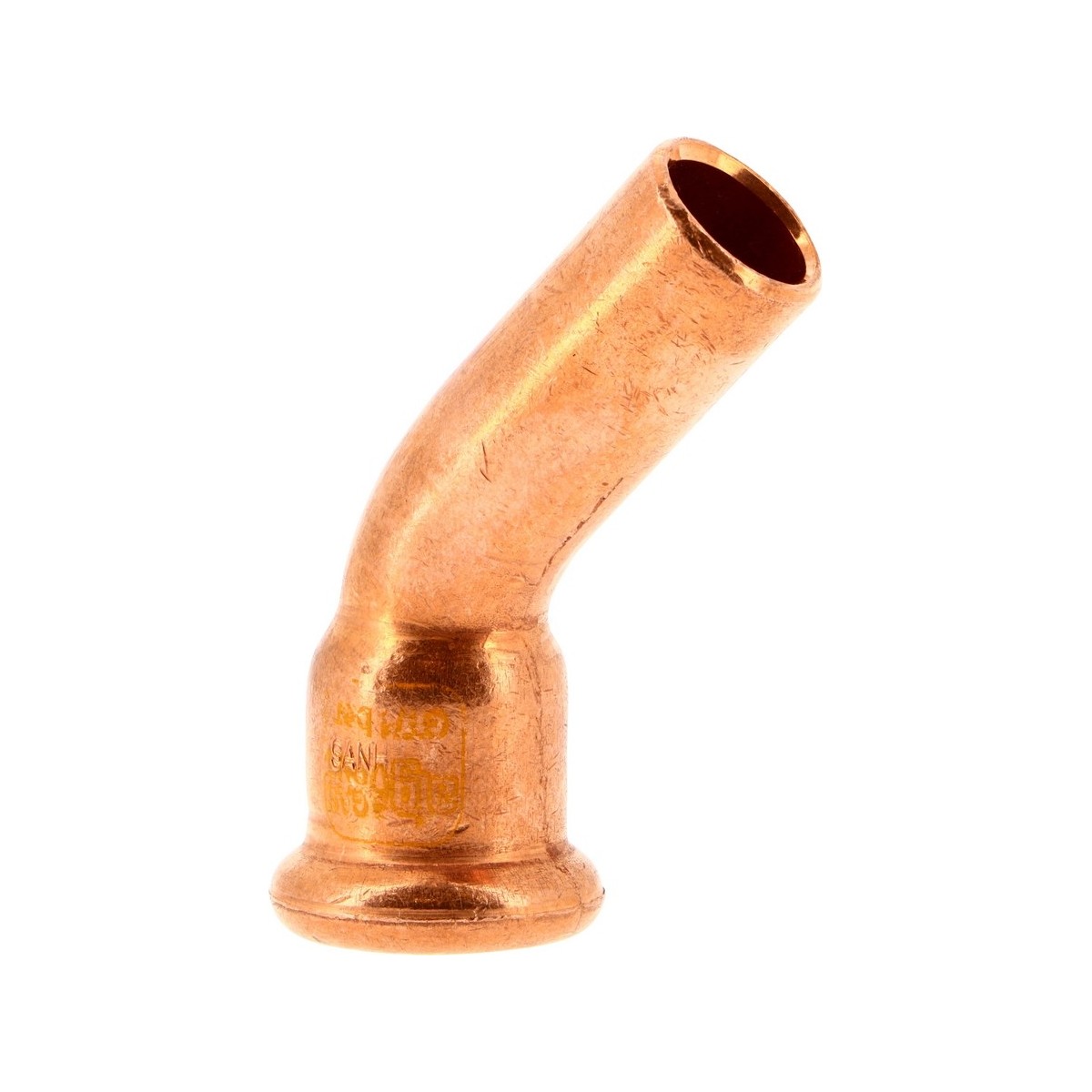 Coude à sertir 45° mâle-femelle Ø14 pour tube cuivre gaz - THERMADOR 1004014 