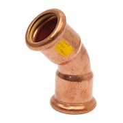 Coude à sertir 45° femelle-femelle Ø35 pour tube cuivre gaz - THERMADOR 1004135 