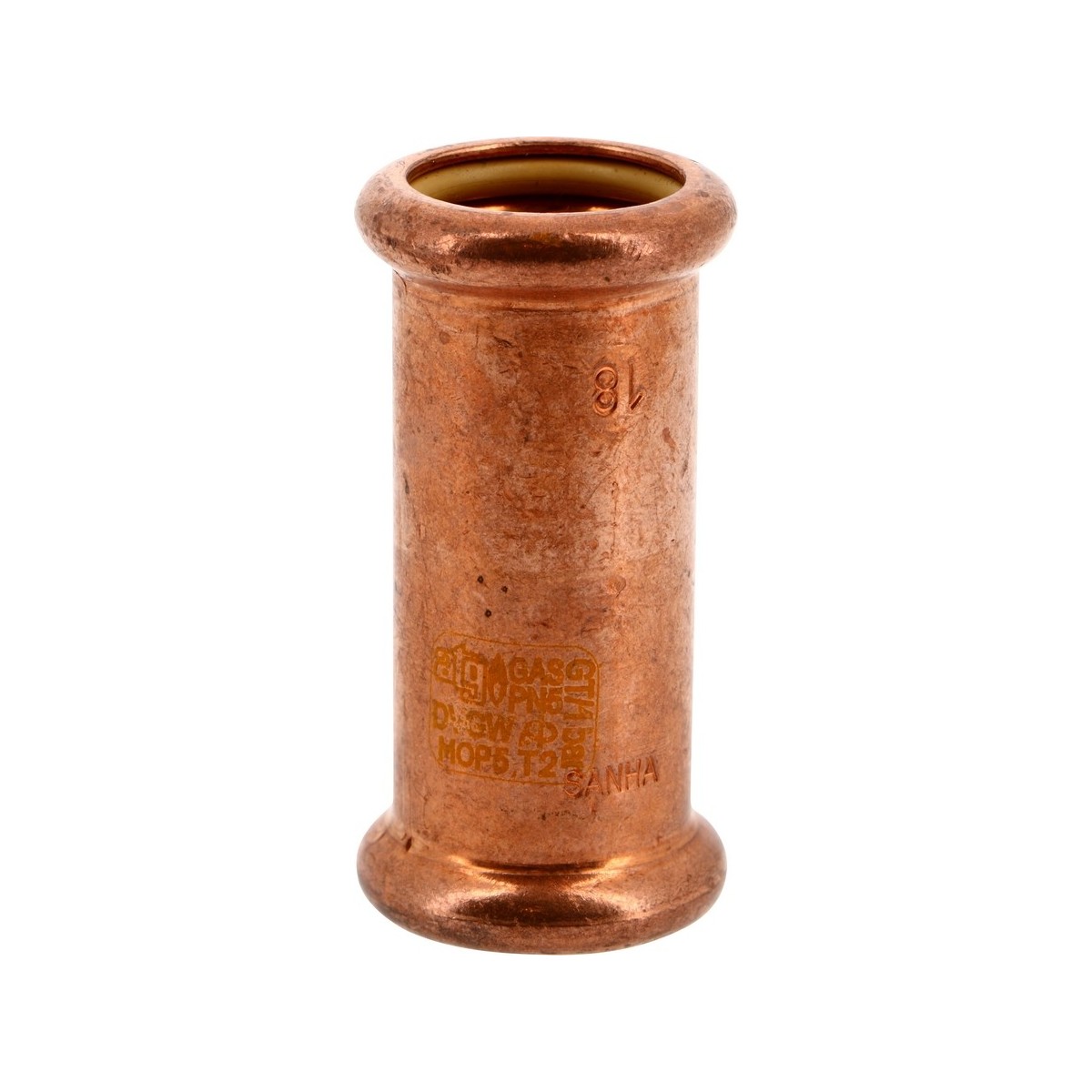 Manchon coulissant à sertir femelle-femelle Ø22 pour tube cuivre gaz - THERMADOR 10270S22 