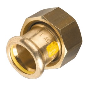 Raccord 2 pièces laiton pour compteur gaz Ø28-1"1/4 - THERMADOR 1330JPC28M114 