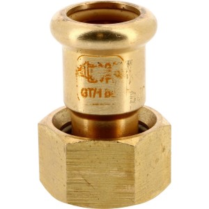 Raccord 2 pièces à sertir laiton Ø22-1" pour gaz - THERMADOR 1330JPG22M1 